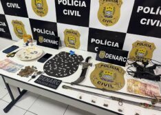 Drone, punhal e espada são apreendidos em operação contra o tráfico; mais de 30 mandados cumpridos em Teresina