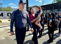 Pai incentiva filha a entrar em pelotão mirim e se torna coordenador do projeto no Piauí