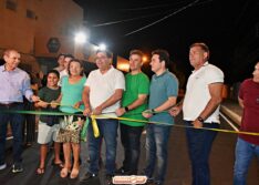 Governador Rafael Fonteles visita obra do Ginásio Poliesportivo do Junco e inaugura asfalto em Picos