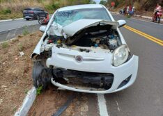 Jovem de 23 anos morre em grave acidente entre carro e moto na BR-343