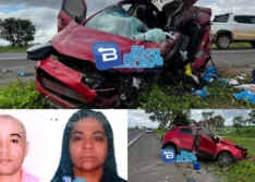 Casal de Pio IX morre e criança fica gravemente ferida em acidente de carro na Bahia; família seguia para São Paulo