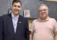Presidente da Câmara de Picos, Vereador Rinaldinho, recebe visita do Deputado Federal Florentino Neto