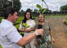 Fátima Sá visita Viveiro de Mudas de Ipiranga