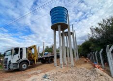 Secretária de Agricultura realiza visita às obras de implantação de caixas d’água em Chapada do Mocambo