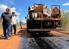 Iniciada a recuperação asfáltica da rodovia que liga a sede de Picos ao Povoado Tabatinga