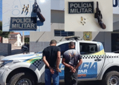 Dois homens são presos por porte ilegal de arma de fogo em Simões