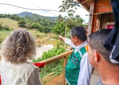Wellington Dias visita município em Santa Catarina fortemente atingido pelas chuvas de novembro