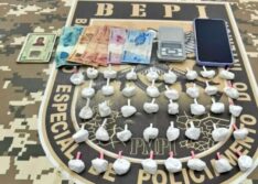 BEPI prende suspeito de tráfico de drogas em Picos e apreende entorpecentes