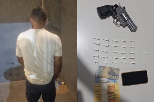 Homem tenta fugir da polícia e é flagrado com drogas em Dom Expedito Lopes
