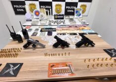 Na primeira grande operação do ano, forças de segurança prendem 10 pessoas e apreendem drogas e armas em Teresina