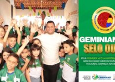 Pela primeira vez na história Geminiano recebe Selo Ouro do MEC por excelência na alfabetização