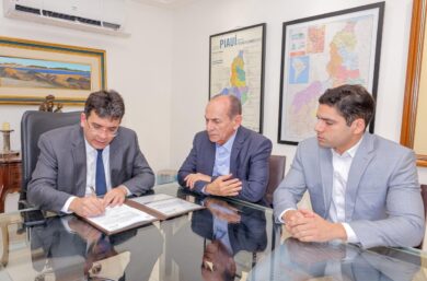 Rafael Fonteles assina ordens de serviço para pavimentação em Teresina, Picos, Piripiri e Floriano com investimento de R$ 27 milhões