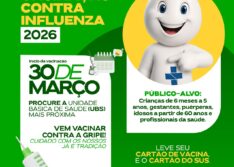 Prefeitura de Picos inicia Campanha de Vacinação contra a Influenza 2026 na próxima segunda-feira (30)