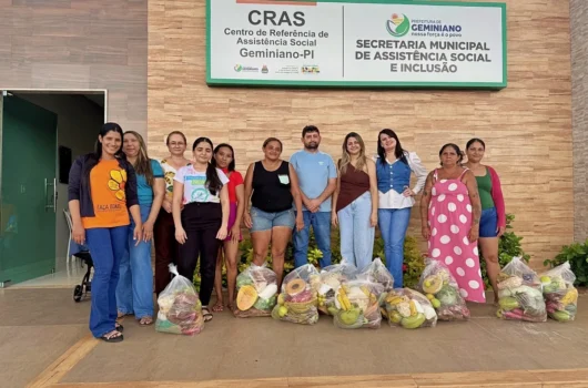 Prefeitura de Geminiano entrega 2.800 quilos de alimentos para famílias do Programa Criança Feliz