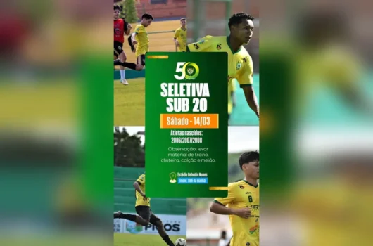 SEP inicia temporada 2026 com seletiva para o elenco sub-20