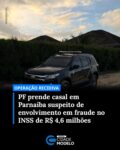 A Polícia Federal cumpriu, na manhã desta quarta-feira (08), mandados de prisão temporária e de busca e apreensão nas cidades de Parnaíba, no litoral do Piauí, e em São Luís, Barreirinhas e Tutóia, no Maranhão. A ação faz parte da Operação Recidiva, que tem como objetivo reprimir crimes contra o sistema previdenciário.

Em Parnaíba, um casal foi preso no bairro Frei Higino. Os investigados são suspeitos de envolvimento em crimes como estelionato qualificado e lavagem de dinheiro.

A operação foi conduzida pela PF no Maranhão, com a participação da Coordenação-Geral de Inteligência da Previdência Social (CGINP), do Ministério da Previdência Social (MPS) e da Coordenação-Geral de Apuração e Cobrança Administrativa de Benefícios (CGACB/INSS).

Segundo a Polícia Federal, a investigação é um desdobramento da Operação Transmissão Fraudulenta, deflagrada em julho de 2025, que apurou a atuação de um grupo criminoso responsável por inserir vínculos empregatícios inexistentes em sistema federal para viabilizar a concessão fraudulenta de benefícios previdenciários.

Nesta fase, foram investigados intermediários responsáveis por captar “clientes”, além de suspeitos que atuariam diretamente na liberação dos benefícios irregulares.

De acordo com a investigação, o prejuízo com a concessão de 50 benefícios já identificados chega a aproximadamente R$ 4,6 milhões. Ao todo, foram cumpridos oito mandados de busca e apreensão e seis de prisão temporária, além de medidas como bloqueio de bens e quebra de sigilos bancário e fiscal.

Caso as suspeitas sejam confirmadas, os investigados poderão responder por crimes como estelionato contra o INSS, associação criminosa, falsificação de documento público, falsidade ideológica e lavagem de dinheiro. Fonte: Cidade Verde