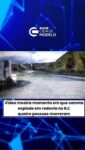 Uma câmera de segurança registrou a explosão de uma carreta na Via Dutra, na altura de Barra Mansa, no Rio de Janeiro. No acidente, quatro pessoas morreram e outras duas seguem internadas.

Entre as vítimas fatais está Brendon Teodoro Marinato, 2° sargento do Exército de 29 anos. As outras três vítimas são Yasmin Emily e Jhonatan Wisley, que eram casados, e Igor
Buscariollo, o motorista do caminhão.

O veículo estava carregado de Gás Liquefeito de Petróleo (GLP) e explodiu na tarde de domingo (19), na altura do km 273, na pista sentido Rio de Janeiro, segundo a concessionária CCR RioSP.

O novo vídeo, divulgado nesta quarta-feira (22), mostra o momento da explosão. Nas imagens de uma câmera de monitoramento de um estabelecimento às margens da via, é possível ver o momento em que o motorista do veículo perde a direção e capota. Logo em seguida, ocorre a explosão.