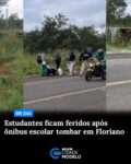 Um ônibus escolar com estudantes tombou na manhã desta terça-feira (28) na BR-343, no município de Floriano, no Sul do Piauí. Cerca de nove alunos e o motorista estavam no veículo e sofreram ferimentos leves.

Segundo o 3º Batalhão da Polícia Militar (BPM), o veículo pertence à rede estadual de ensino. O motorista relatou à que ouviu um estralo próximo à direção, indicativo de possível falha mecânica. Ao tentar controlar o ônibus e encostar no acostamento, o veículo acabou tombando.

Duas ambulâncias do Serviço de Atendimento Móvel de Urgência (Samu) foram acionadas, prestaram atendimento no local e liberaram os feridos após os primeiros socorros. Fonte: g1/PI