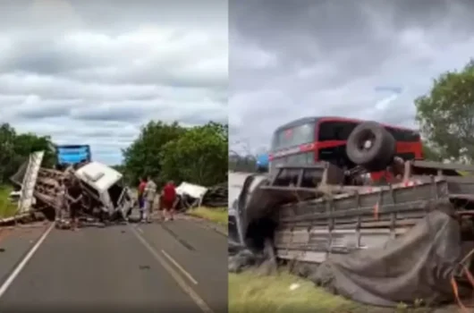 Grave acidente envolvendo caminhões deixa um morto em rodovia entre Floriano e Itaueira