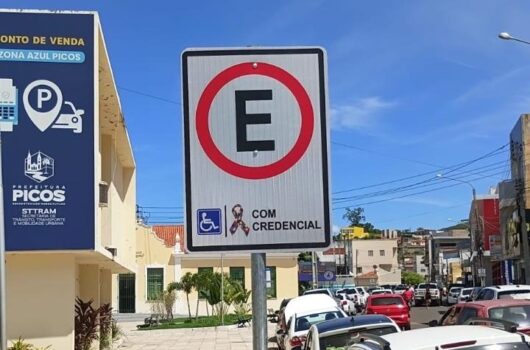 Prefeitura de Picos implanta vagas exclusivas no trânsito para idosos, pessoas com deficiência e neurodivergentes