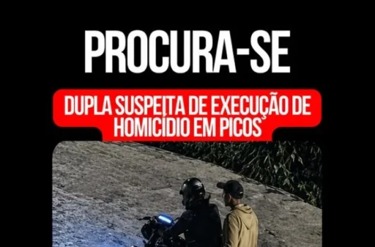 Polícia divulga imagem de dupla suspeita de matar jovem em Picos