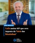 O presidente Lula (PT) assinou nesta terça-feira (12) uma MP (Medida Provisória) para zerar imposto federal conhecido como “taxa das blusinhas”,

O anúncio foi feito de última hora no Palácio do Planalto, antes da ida do petista à posse do novo presidente do TSE (Tribunal Superior Eleitoral), Kassio Nunes Marques.

A chamada “taxa das blusinhas” entrou em vigor por meio de lei que estabeleceu a taxação em 20% para compras internacionais de até US$ 50 em plataformas internacionais como Shein, Shopee e AliExpress.

O tema vinha sendo tem sido fruto de racha dentro do governo. Ministros do Palácio do Planalto como Guilherme Boulos (Secretaria-Geral) e José Guimarães (Relações Institucionais) se manifestavam a favor de revogar a taxa.

Em paralelo, alas como o Mdic (Ministério da Indústria e Comércio) resistem, e defendem a manutenção do imposto.

Folhapress