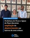 A Prefeitura de Picos iniciou tratativas com representantes da Águas do Piauí para a transferência do gerenciamento do abastecimento de água em comunidades atualmente atendidas pela Secretaria Municipal de Agricultura. A discussão ocorreu na manhã desta terça-feira 19, na sala de reuniões da Prefeitura entre a secretária de Agricultura, Fátima Sá e executivos da referida concessionária. 

Segundo a Fátima Sá, o encontro teve como objetivo alinhar as adequações necessárias para que a empresa assuma o fornecimento de água em localidades que enfrentam dificuldades históricas no abastecimento. Entre os bairros já inseridos no planejamento estão Aroeiras do Matadouro, Umbuzeiro e Morro da Areia.

De acordo com Fátima Sá, a mudança faz parte do processo de expansão da concessionária, que passou a atuar nos municípios piauienses. Destacou ainda que a Prefeitura de Picos busca garantir uma transição organizada, avaliando as necessidades estruturais e os impactos para a população.

“Estamos nos adequando e planejando junto à empresa para que essas localidades passem a ter um abastecimento mais eficiente e com melhor qualidade”, afirmou.

 Fátima Sá explicou ainda que, com a mudança, a responsabilidade pelo gerenciamento da água nessas regiões deixará de ser da Secretaria de Agricultura e passará integralmente para a Águas do Piauí. A expectativa é que a medida contribua para reduzir problemas recorrentes no fornecimento e melhorar o atendimento às famílias.

“O abastecimento de água sempre foi uma das prioridades da atual gestão municipal. Segundo ela, o prefeito de Picos tem acompanhado de perto a situação das comunidades e defendido soluções que garantam mais segurança hídrica à população”, refere.

Uma nova reunião entre a Prefeitura de Picos e os representantes da concessionária está prevista para a próxima terça-feira 26, quando outros bairros deverão ser incluídos nas discussões sobre expansão e gerenciamento do sistema de abastecimento.