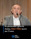 O ex-procurador-geral de Justiça do Estado do Piauí, Emir Martins Filho, morreu na manhã desta quarta-feira (27), aos 73 anos, em um hospital de Teresina. Ele estava internado há vários dias em tratamento contra um câncer.

Nome de destaque no cenário jurídico piauiense, Emir Martins Filho construiu uma trajetória marcada pela atuação no Ministério Público do Estado do Piauí (MPPI), onde exerceu o cargo de procurador-geral de Justiça entre os anos de 2004 e 2008.

Além da carreira no Ministério Público, Emir Filho também atuou na política e foi vereador no município de Picos.

O velório em Teresina acontece nesta quarta-feira, na Pax União, de forma breve. Em seguida, o corpo será trasladado para Picos, onde será velado na Câmara Municipal.

O sepultamento está previsto para acontecer nesta quinta-feira (28), no Cemitério Angico Branco, em Picos. Os horários oficiais ainda deverão ser divulgados pela família.

Em nota de pesar, o Ministério Público do Estado do Piauí lamentou a morte do ex-procurador-geral.

“O Ministério Público do Piauí (MPPI) expressa profundo pesar pelo falecimento do procurador de Justiça aposentado Emir Martins Filho.

Emir Martins Filho exerceu o cargo de Procurador-Geral de Justiça do Piauí de 2004 a 2008.

A instituição se solidariza com os familiares e amigos enlutados. Manifestamos nossas condolências e votos para que a fé e o amor confortem os corações neste momento de dor e saudade”, diz a nota.

A Câmara Municipal de Picos também manifestou pesar pelo falecimento do ex-vereador e destacou sua contribuição à vida pública e ao sistema de Justiça do estado. Fonte: Webpiauí