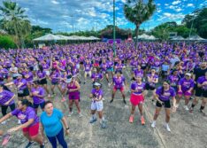 Mulheres participam da 6ª Corrida de Enfrentamento ao Feminicídio e reforçam importância da denúncia