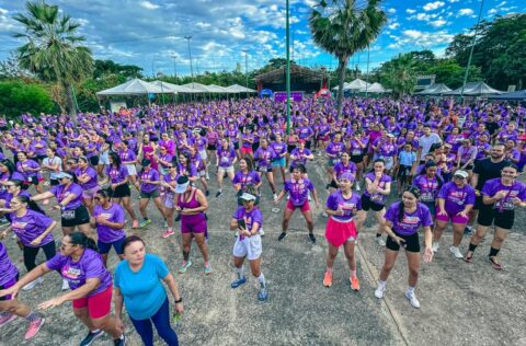 Mulheres participam da 6ª Corrida de Enfrentamento ao Feminicídio e reforçam importância da denúncia
