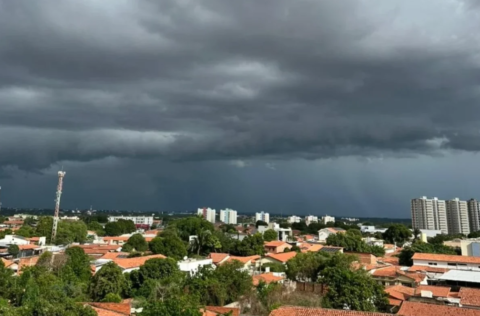 INMET emite alertas de chuvas intensas e vendaval para diversas regiões do Piauí