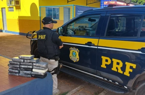 PRF apreende 18kg de cloridrato de cocaína escondidos na cabine de um caminhão em Picos