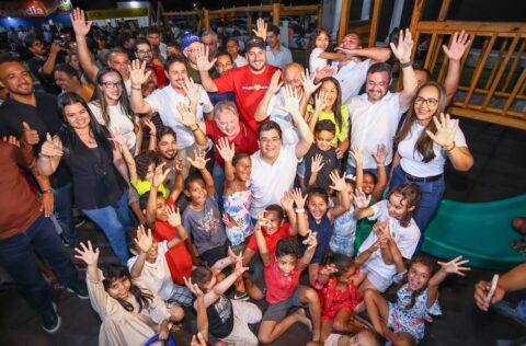 Rafael Fonteles inaugura brinquedopraça em Cristino Castro e visita aterro sanitário licenciado que vai beneficiar 25 municípios