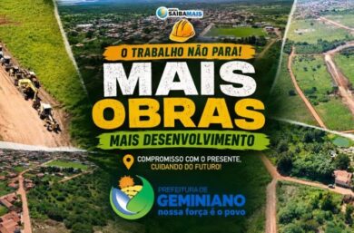Geminiano segue avançando: Prefeito Jaillson Campos intensifica obras de asfaltamento no Muquém e recuperação de estradas vicinais