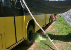 Mulher morre atropelada por ônibus escolar na zona rural de União