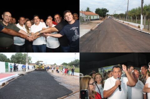 Governador Rafael Fonteles visita Geminiano e vistoria obra de asfaltamento da estrada do Povoado Muquém