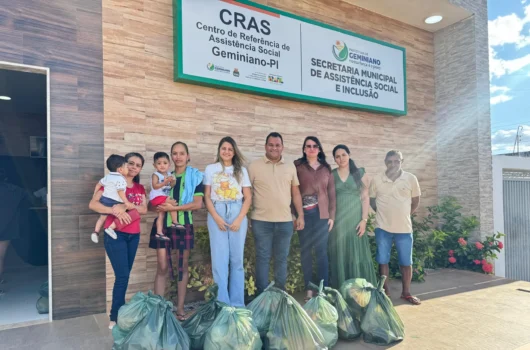 Assistência Social realiza entrega de alimentos, fortalece a agricultura familiar e leva segurança alimentar e nutricional às famílias de Geminiano