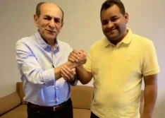Ao lado do senador Marcelo Castro, prefeito Jaillson Campos anuncia pavimentação asfáltica que beneficiará moradores de Samambaia dos Marques