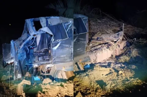 Caminhoneiro morre após perder controle de carreta na PI-247 em Uruçuí