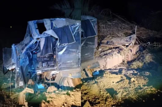 Caminhoneiro morre após perder controle de carreta na PI-247 em Uruçuí
