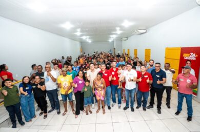 Vinícius Dias fortalece pré-campanha em União e Miguel Alves ao lado de Wellington Dias e Zé Santana