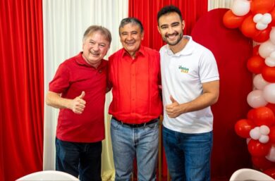 Dobradinha de Vinícius Dias e Merlong Solano ganha força em José de Freitas com apoio do prefeito Pedro Gomes e senador Wellington Dias