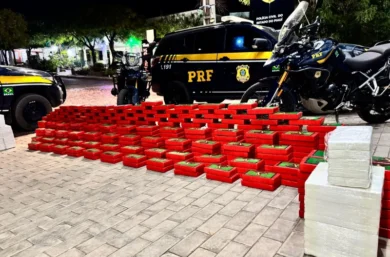 PRF apreende quase meia tonelada de cocaína na BR-135, no Sul do Piauí