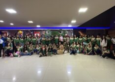Em alusão ao Dia do Estudante, alunos da Escola Heli Nunes participam de sessão de cinema