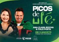 Picos de Fé celebrará Nossa Senhora dos Remédios com show de Ana Clara Rocha e Ítalo Poeta neste sábado (08)
