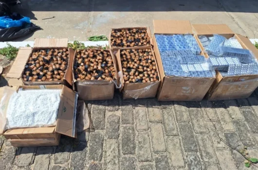 Polícia encontra 150 mil comprimidos de “rebite” em caminhão que transportava 475 kg de cocaína em Buriti dos Lopes