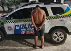 Homem é preso após agredir e ameaçar matar companheira na frente dos filhos em Pio IX