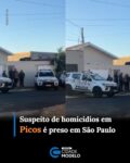 Um homem procurado pela Justiça do Piauí foi preso na tarde desta quinta-feira (3), no município de Tietê, no interior de São Paulo. O homem de iniciais M.S.S é suspeito de envolvimento em um duplo homicídio ocorrido em Picos, no Centro-Sul do Piauí.

Segundo informações da Polícia Militar, equipes da Força Tática de Itu localizaram o suspeito em um imóvel situado na Rua Maurílio Lazarim. Durante a abordagem, os policiais confirmaram a existência de uma ordem judicial contra Matheus, que foi preso e encaminhado às autoridades competentes.

Duplo homicídio ocorreu em 2023
O crime que motivou a investigação ocorreu na noite de 27 de outubro de 2023, no bairro Conduru, em Picos. As vítimas foram identificadas como Mardilla Fernanda Bezerra Nonato e Anselmo Pimentel Barbosa.

Conforme informações divulgadas pelas autoridades piauienses à época, homens armados invadiram a residência onde as vítimas estavam e efetuaram diversos disparos de arma de fogo.

Mardilla foi atingida por tiros em diferentes partes do corpo e morreu ainda no local. Anselmo também foi baleado e chegou a receber atendimento do Serviço de Atendimento Móvel de Urgência (Samu), mas não resistiu aos ferimentos.

Durante a ação criminosa, os suspeitos também atiraram contra uma cadela que estava na residência. O animal morreu no local.

Após o crime, os envolvidos fugiram em um automóvel sem placas. Fonte: g1/PI