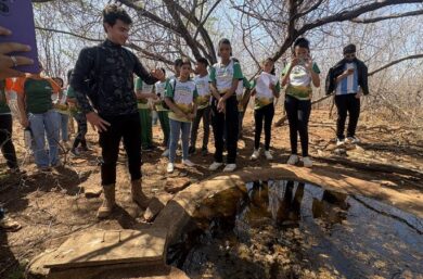 Guardiões Ambientais Mirins participam de trilha ecológica e aprendem sobre a caatinga e preservação ambiental