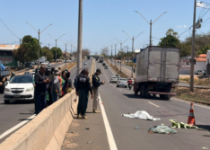 Idosa morre atingida por veículo ao atravessar a BR-316 em Teresina